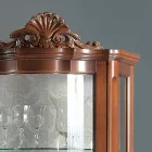 Vitrine de salon 1 porte et 2 tiroirs en bois Made in Italy - Leonor Viadurini