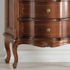 Vitrine de salon 1 porte et 2 tiroirs en bois Made in Italy - Leonor Viadurini
