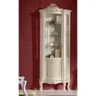 Vitrine en bois de salon avec 1 porte de luxe Made in Italy - Leonor Viadurini