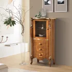 Vitrine de salon avec 1 porte vitrée et 3 tiroirs Made in Italy - Londres Viadurini