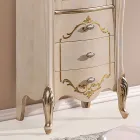 Vitrine de salon avec 1 porte vitrée et 3 tiroirs Made in Italy - Londres Viadurini