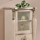 Vitrine de salon avec 1 porte vitrée et 3 tiroirs Made in Italy - Londres Viadurini