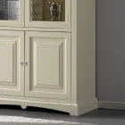 Vitrine avec 2 portes en bois et 2 portes en verre Made in Italy - Fenrir Viadurini