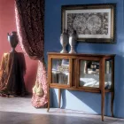 Vitrine en Bois de Toulipier Massif Fabriqué en Italie - Chantico Viadurini