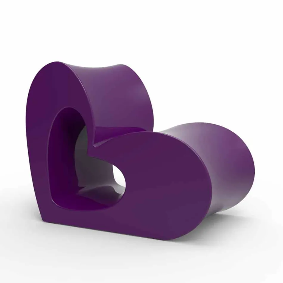 Fauteuil d'extérieur design moderne Vondom Agatha en polyéthylène coloré Viadurini