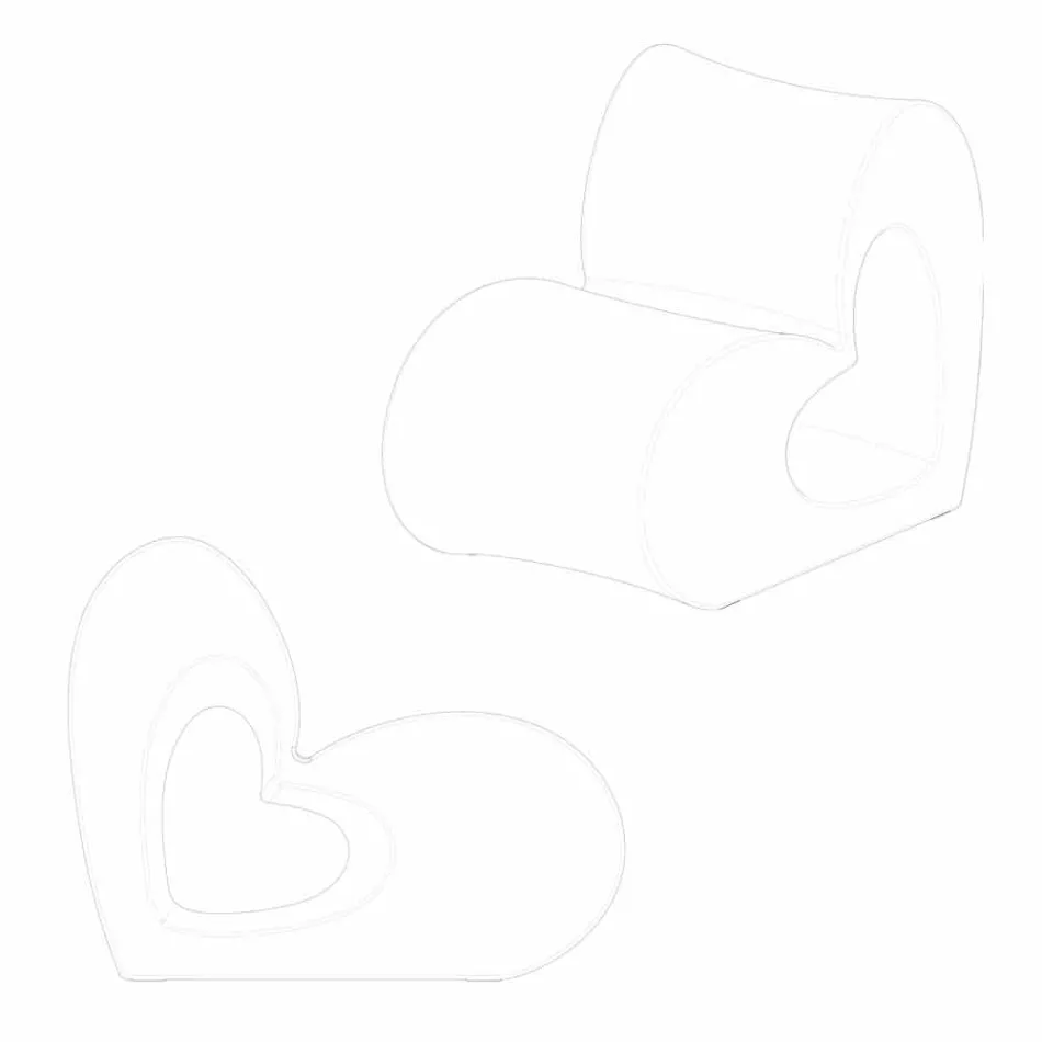 Fauteuil d'extérieur design moderne Vondom Agatha en polyéthylène coloré Viadurini