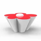 Vondom Agatha design table d'extérieur en polyéthylène coloré Viadurini