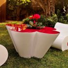 Vondom Agatha design table d'extérieur en polyéthylène coloré Viadurini