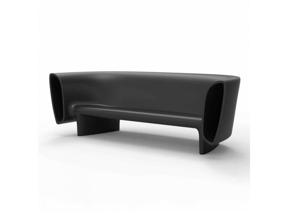 Canapé de jardin laqué noir Vondom Bum Bum design moderne Viadurini