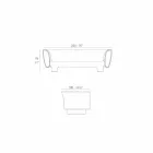 Canapé de jardin laqué noir Vondom Bum Bum design moderne Viadurini