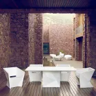 Fauteuil de jardin laqué blanc Vondom Faz au design moderne Viadurini