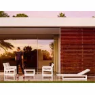 Lit de jardin design Vondom Frame en polyéthylène blanc Viadurini