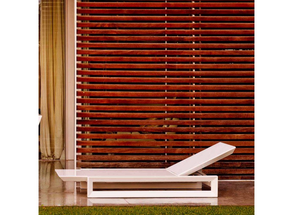 Lit de jardin design Vondom Frame en polyéthylène blanc Viadurini