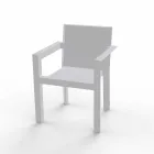 Vondom Frame chaise d'extérieur avec accoudoirs de design moderne Viadurini