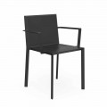 Vondom Quartz chaise avec accoudoirs de jardin, design, L52xP57xH79cm, 4 pièces