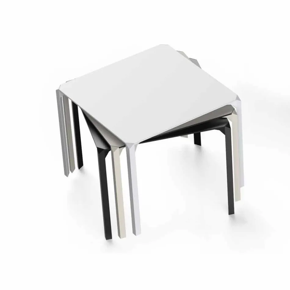 Vondom Quartz table carrée extérieure de design moderne Viadurini