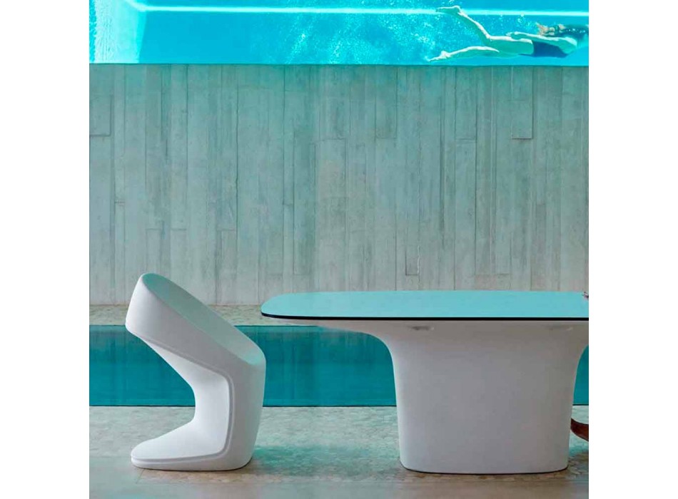Vondom Ufo chaise de jardin dans un design blanc moderne Viadurini