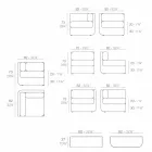 Vondom Ulm composition taupe design jardin salon Viadurini