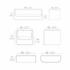 Salon extérieur Vondom Ulm avec un design blanc moderne Viadurini