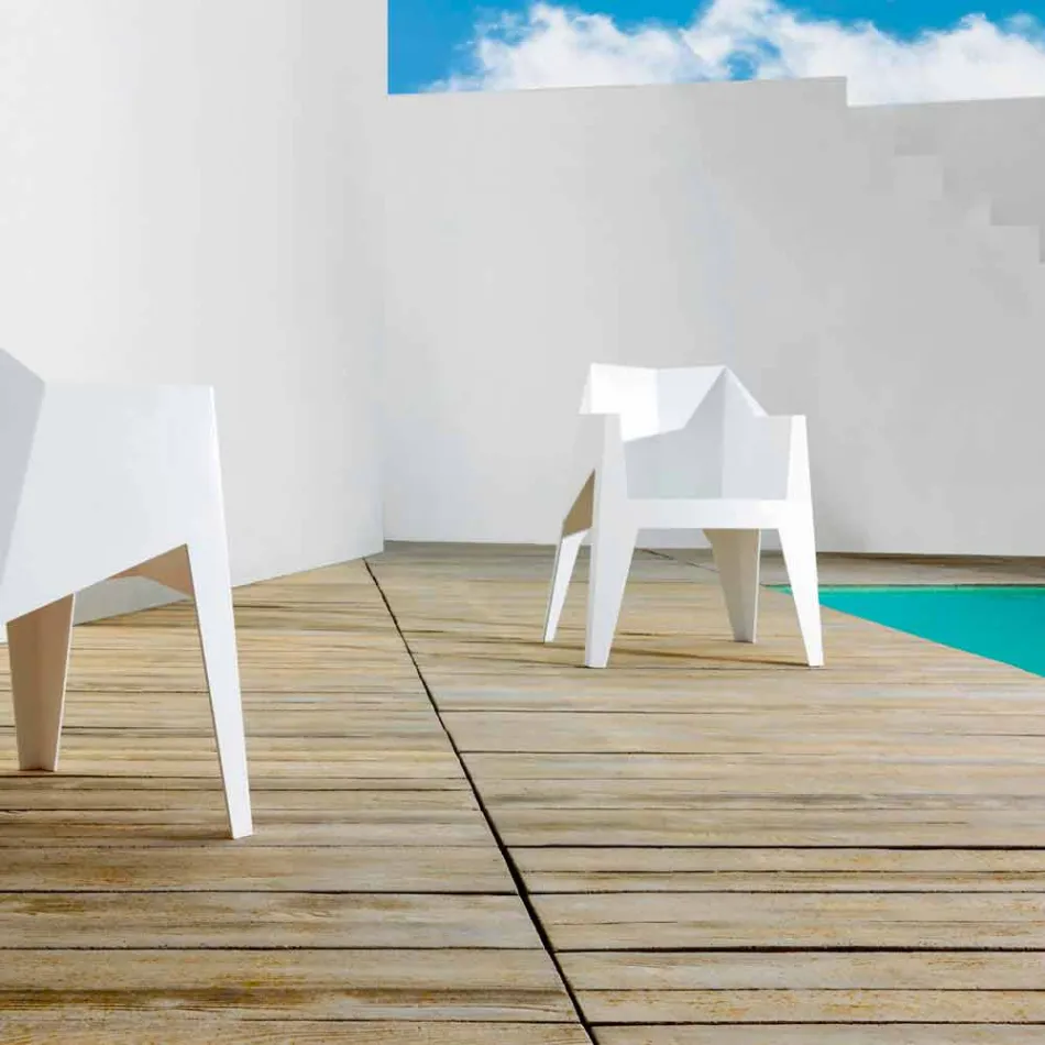 Vondom Voxel chaise de jardin colorée avec un design moderne Viadurini