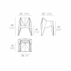 Vondom Voxel chaise de jardin colorée avec un design moderne Viadurini