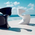 Vondom Wing chaise de jardin de design en polyéthylène L50xP56xH74 cm